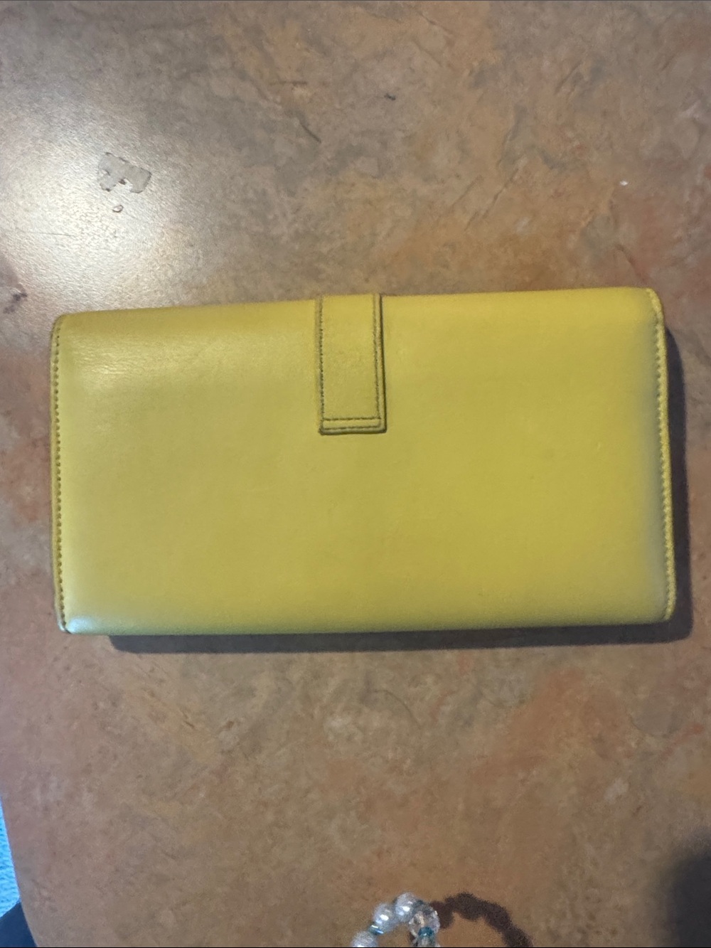 Yves Saint Laurent Yellow Leather Y Ligne Long Wallet with dustbag - Picture 15 of 16